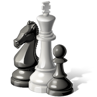 Jogo de xadrez em png