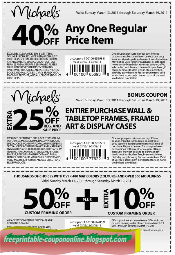 Michaels Weekly Ad Printable Coupons At Michaels