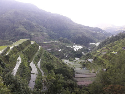 The ancient rice terraces of Banaue