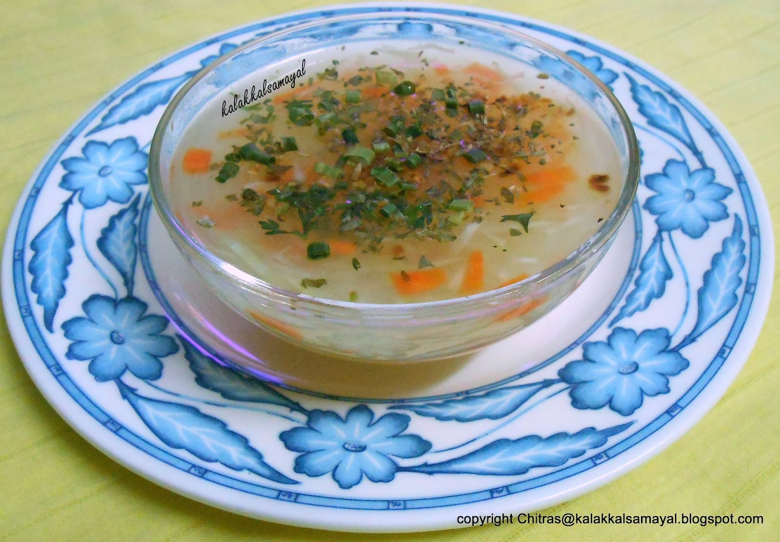 kalakkalsamayal Vegetable Clear Soup