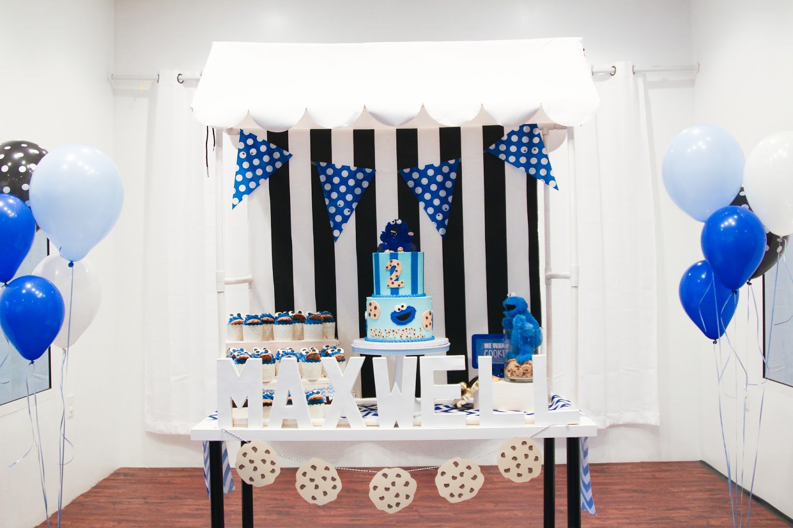 Cookie Monster Birthday Party, Celebration Stylist