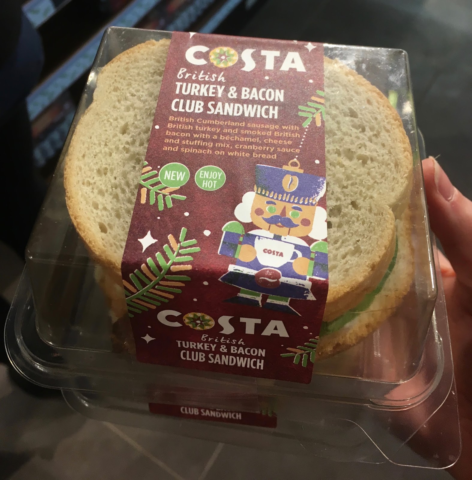 FOODSTUFF FINDS Turkey and Bacon Club Sandwich (Costa) By Cinabar