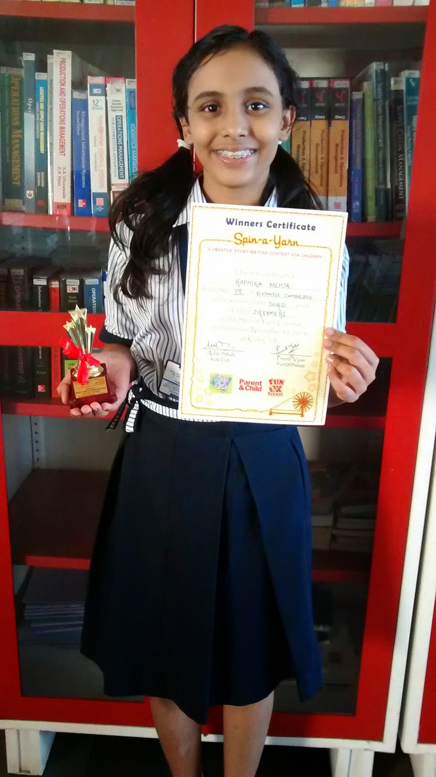 The Rustomjee Cambridge Diaries Winners of SpinaYarn Contest