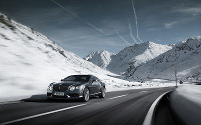 2013 Bentley Continental GT V8 front three quarter in motion