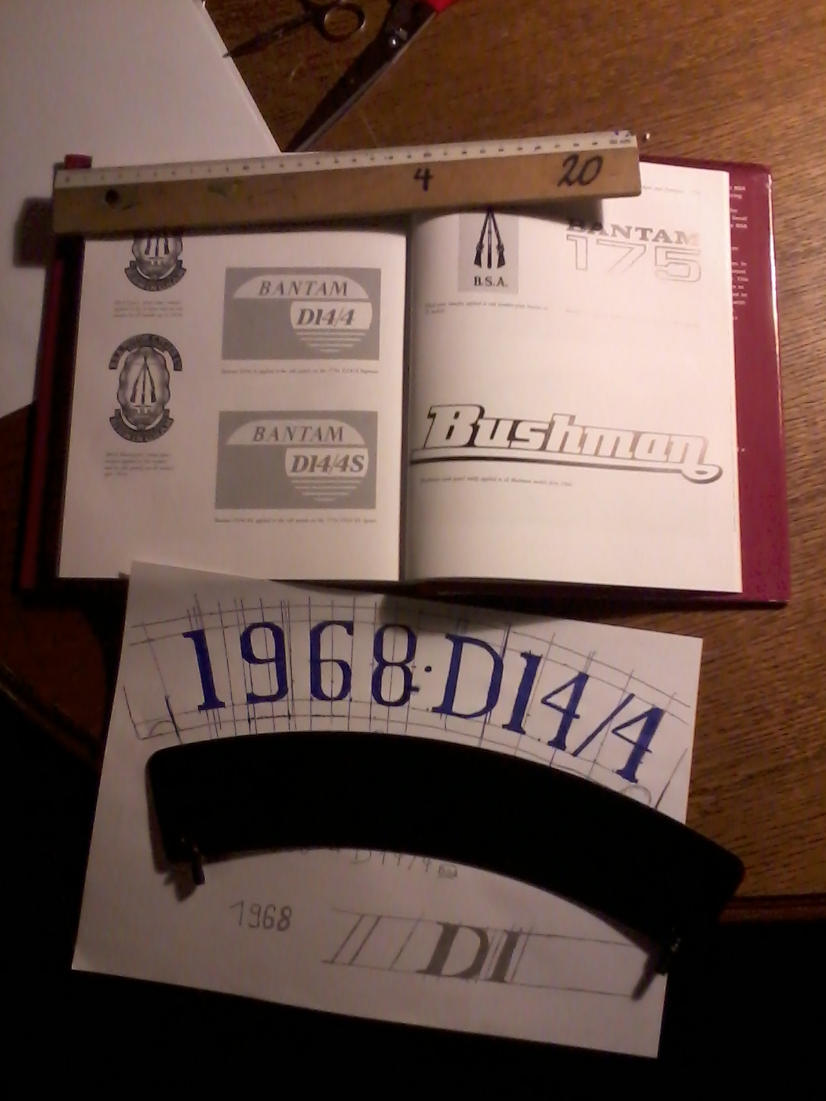 Bsa Bantam Blog! Front number plate