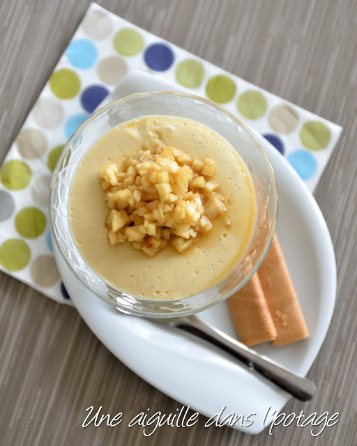Crème au jus de pommes et sa brunoise de Granny Smith