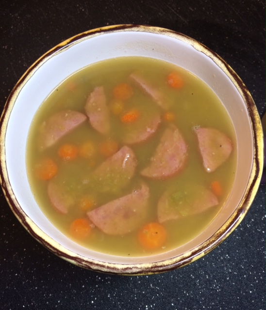 Michele's Woman Cave Split Pea & Sausage Soup