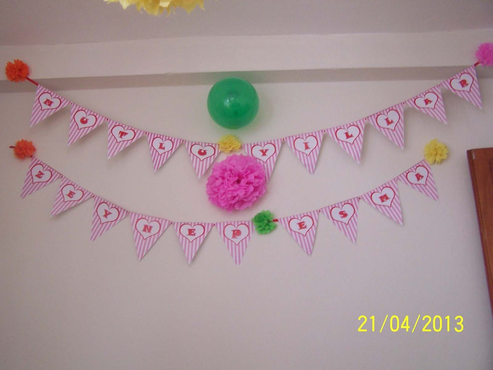 bebek kapı süsü,bebek süsü, 1 yaş parti süsü hazırlama