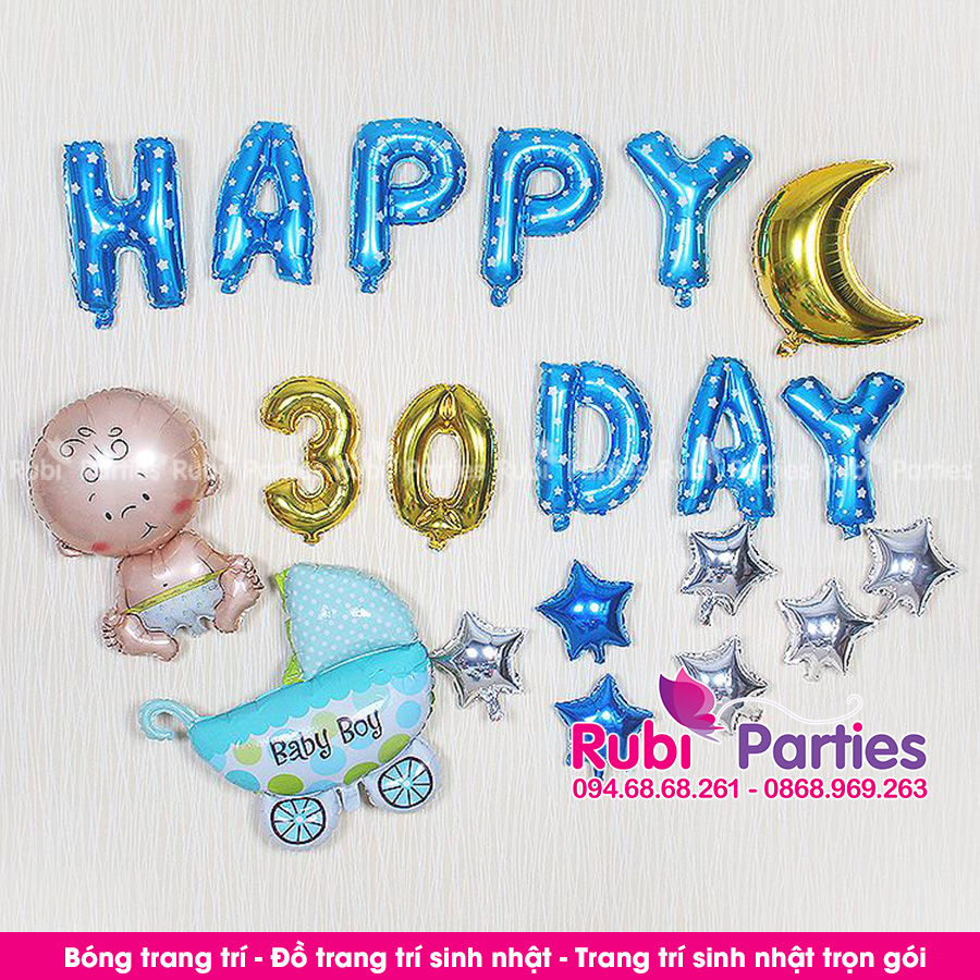Bóng trang trí đầy tháng cho bé ở Thanh Trì Bong trang tri day thang cho be o Thanh Tri