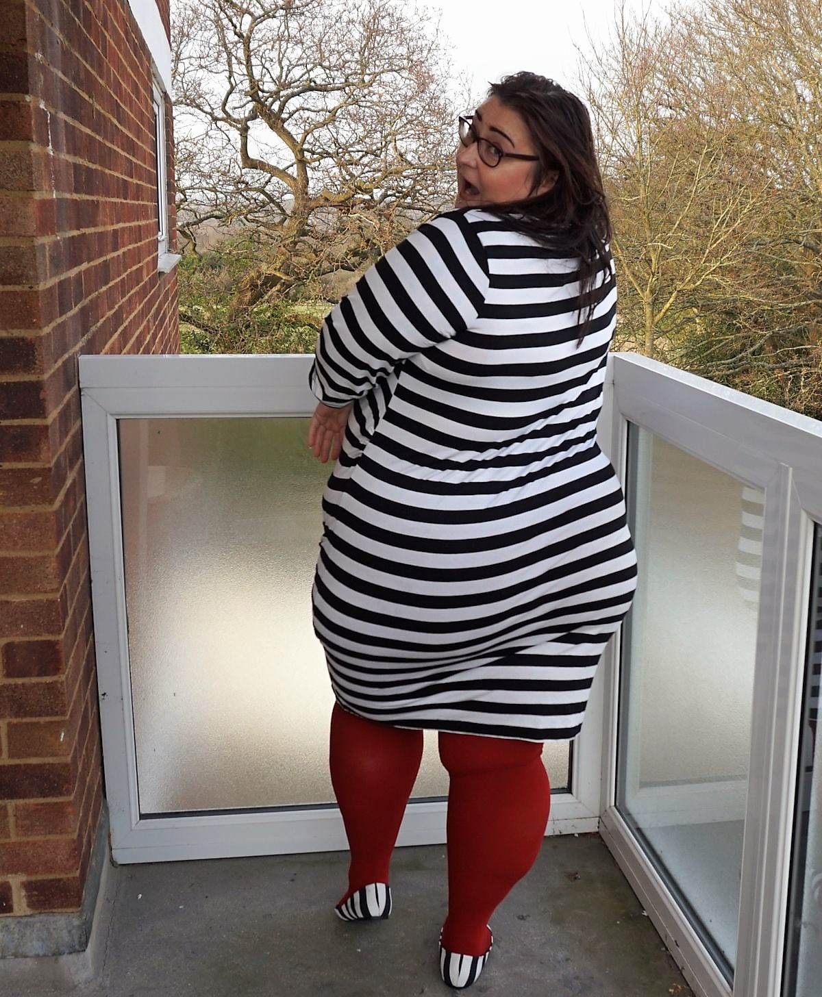 This fat girl loves horizontal stripes Love Leah