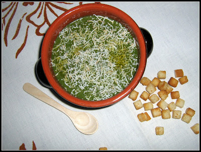 vellutata verdissima con zucchine e spinaci