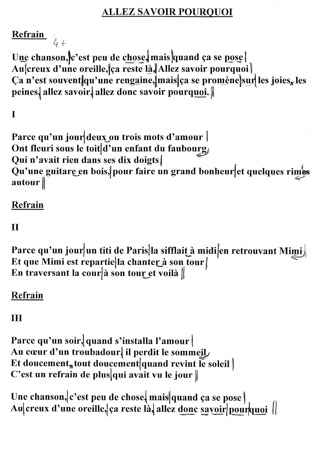 Chorale Rayon de Soleil: Paroles des chansons1131 x 1600