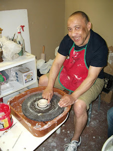 At the pottery wheel