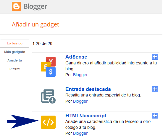 Widget galería de imágenes Material Design para Blogger