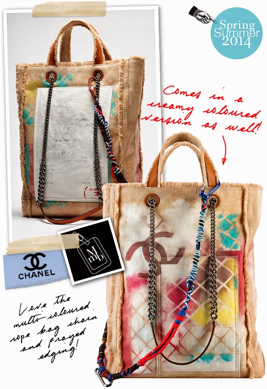 Chanel Spring 2014 Collection Hand Painted Graffiti Flap Bag