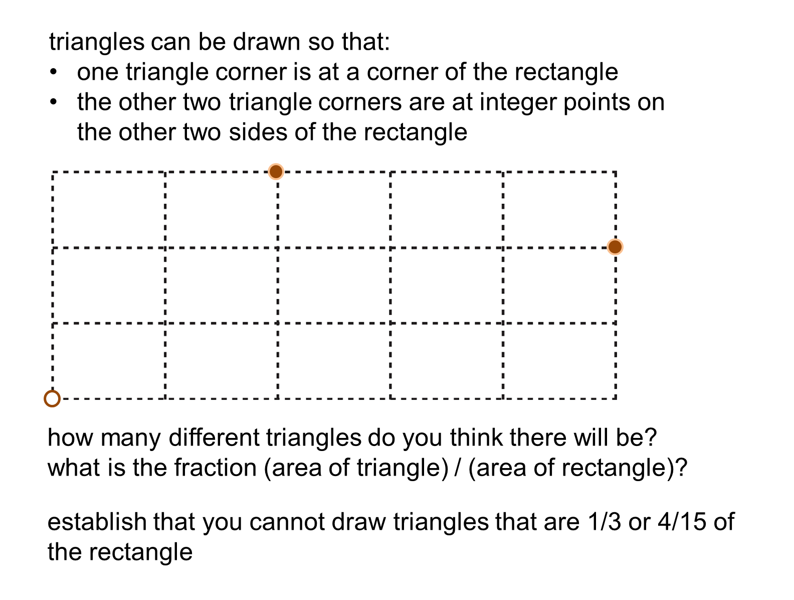 MEDIAN Don Steward mathematics teaching fraction that is a triangle