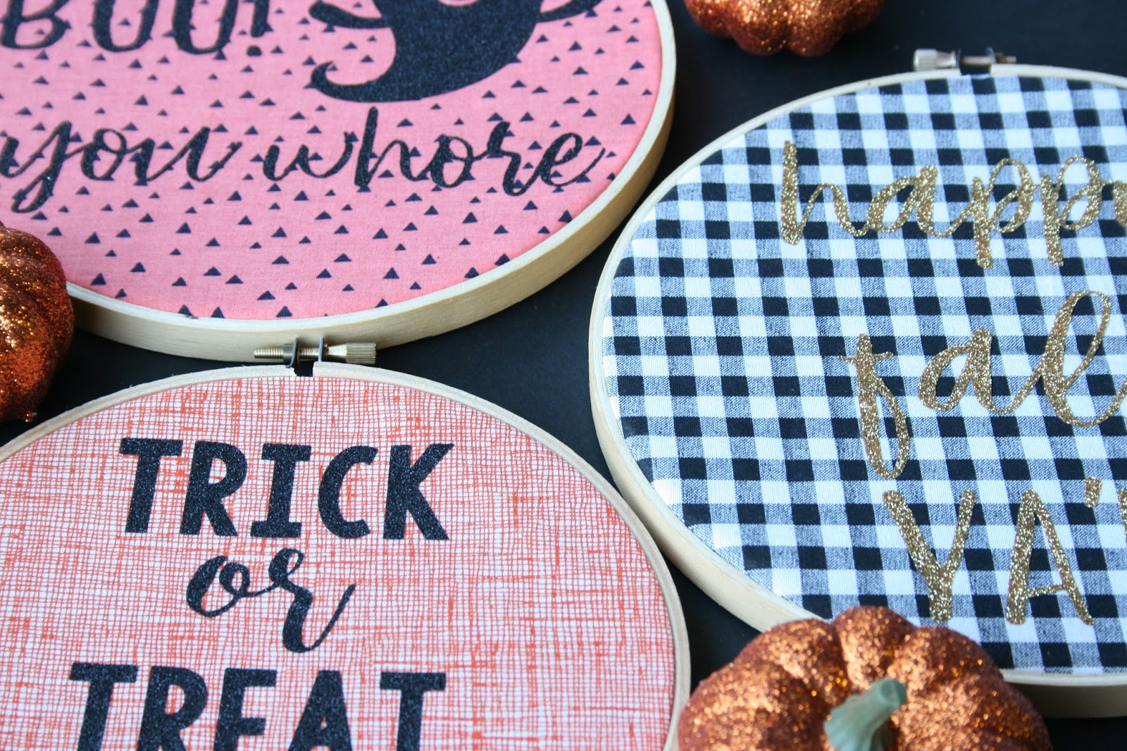 Not So CliShéa DIY Iron On Embroidery Hoop Art with Cricut EasyPress!