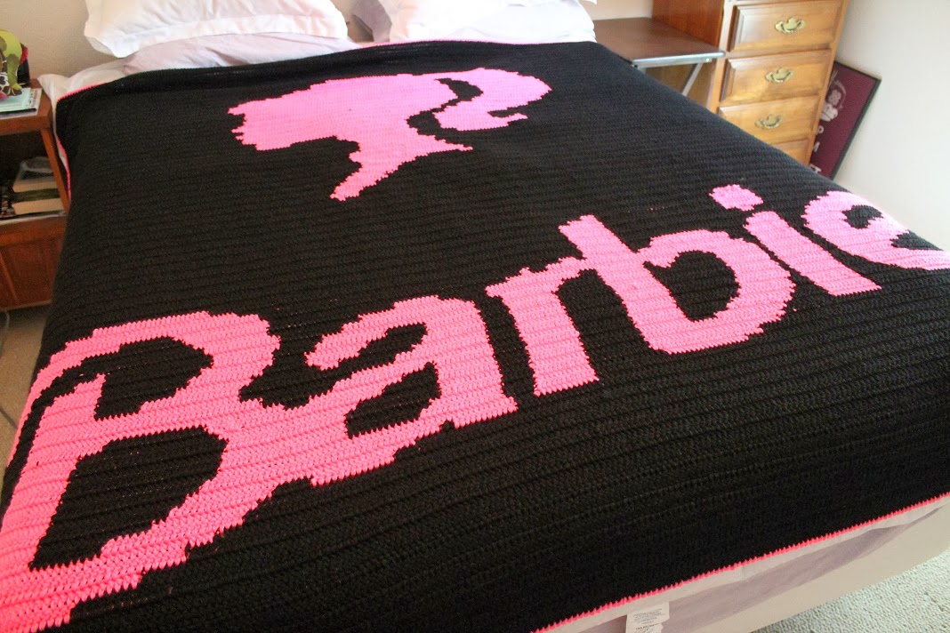 silvermari & the stick Christmas Crochet Barbie Charted Afghan