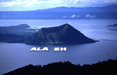 Taal Volcano Ala Eh Signage