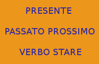 PRESENTE E PASSATO PROSSIMO INDICATIVO DEL VERBO STARE - 10 FRASI