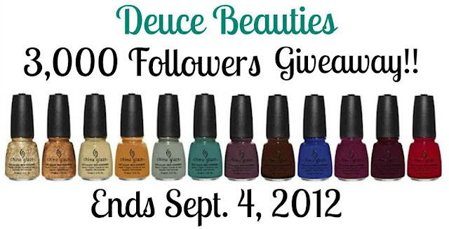 Deuce Beauties's 3000 Followers Giveaway
