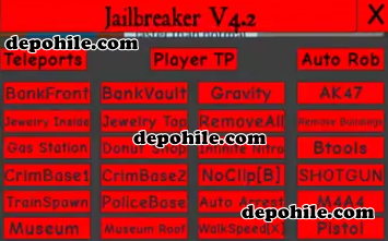 Roblox TRIGON Hack Teleport,Gravity..Hile 04.08.2018 Jailbreak