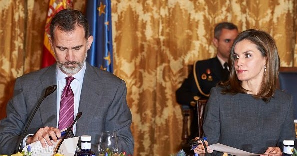 King Felipe and Queen Letizia attended National Library meeting ...