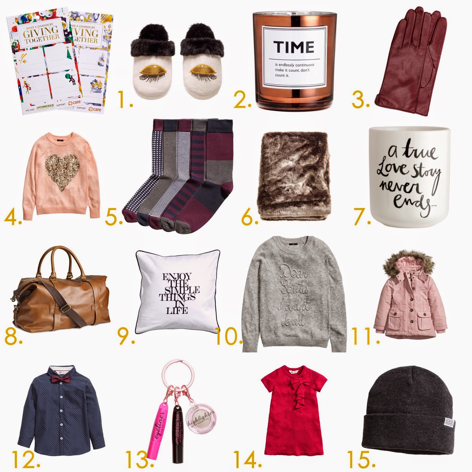 Gift Guide and CARE giving with H&M