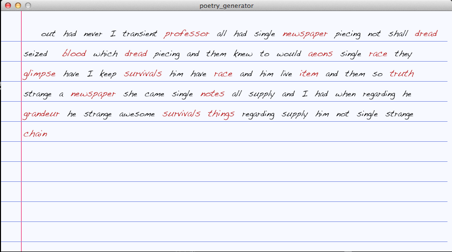 ISTA 401 Poetry Notebook Generator