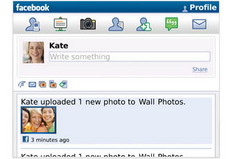 Facebook 1.7 for BlackBerry available
