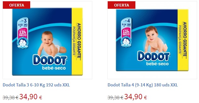 pañales dodot talla 3 carrefour