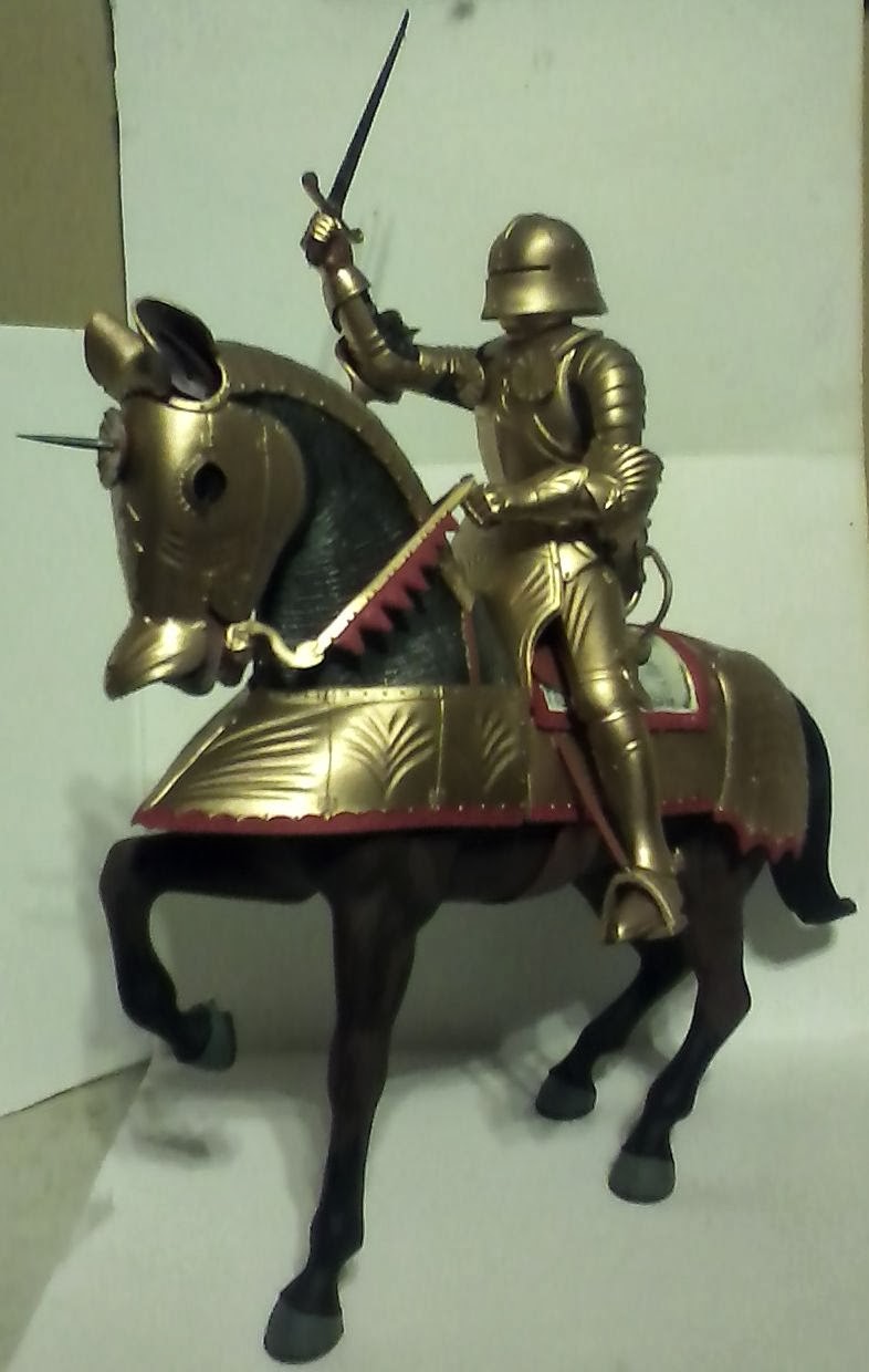 Jim's Models and Stuff: The Gold Knight by Aurora 1957