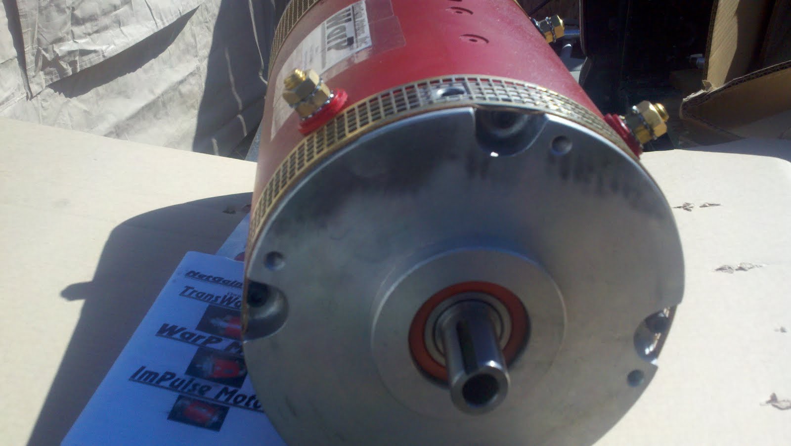 Big Sky Solar Wind Electric Jeep: Warp 9 Motor arrives