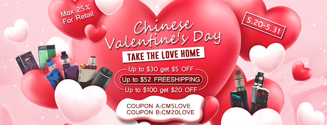Cloumix Chinese Valentine's Day Vape Sale Now On