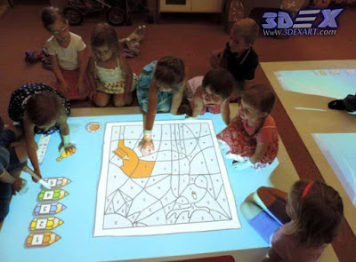 interactive floor projector, interactive games, live systems, interactive kids games