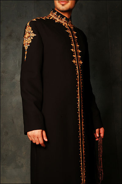 latest Pakistani sherwani dresses for gents 2015 - AK Hubb