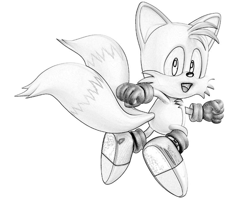 tails and shadow coloring pages - photo #40