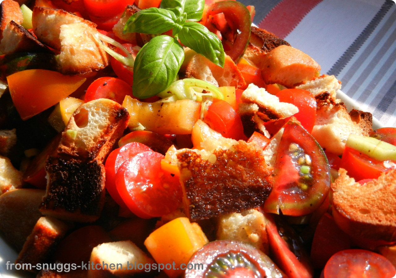 Tomaten-Brot-Salat / Panzanella - From-Snuggs-Kitchen