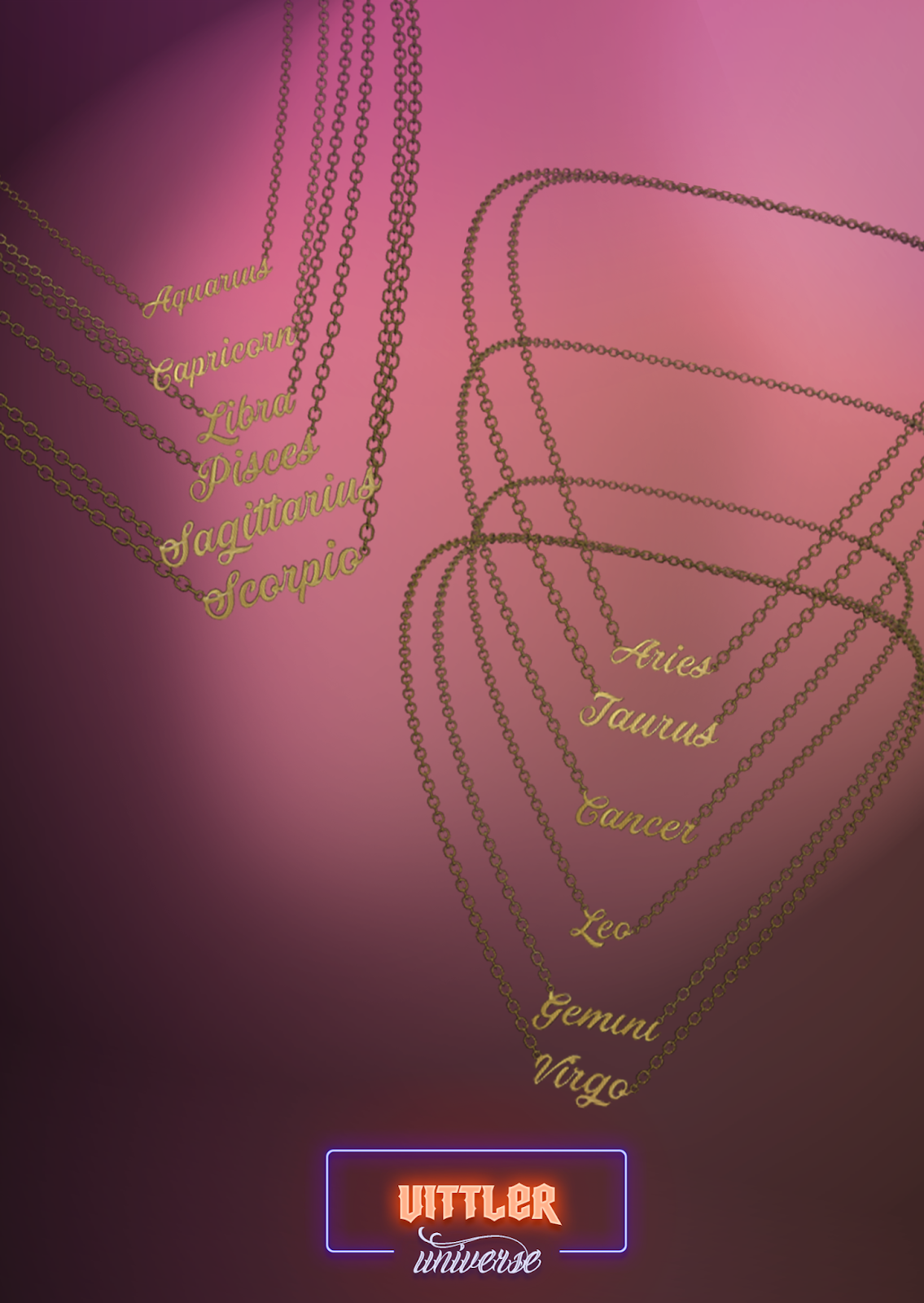 Zodiac Necklaces (TS4) Vittler Universe