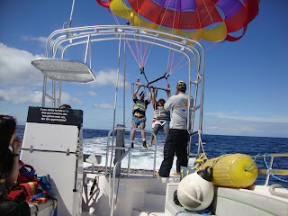 safe landing after parasailing