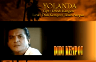 Lirik Lagu Yolanda - Didi Kempot