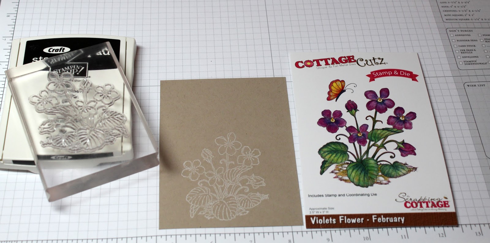 The Charmed Life Violets + Colored Pencil technique