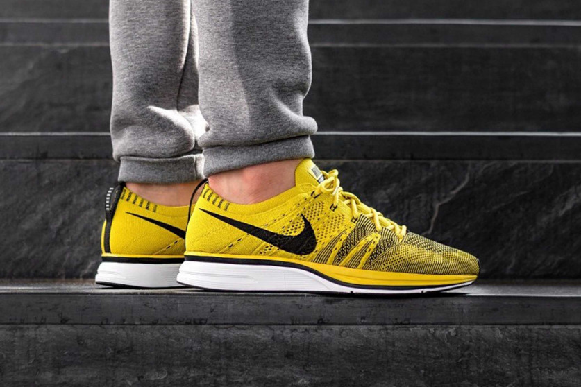 nike flyknit trainer citron