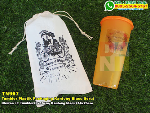 Tumbler Plastik Packaging Kantong Blacu Serut