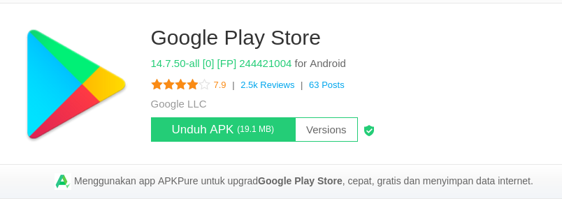 Pencarian Aplikasi Di Google Play Store