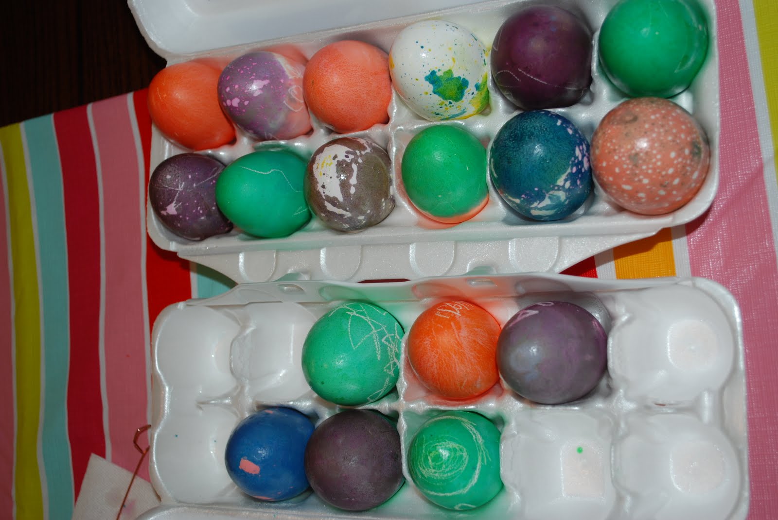 Stein Family Dying Easter Eggs