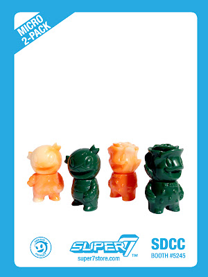 San Diego Comic-Con 2013 Exclusive Micro Rose Vampire & Mummy Boy Blind Bagged Forest Green and Orange & Glow in the Dark Swirl Sets