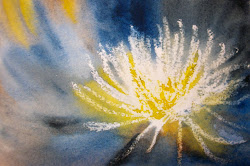 paintings wax resist mums spider painting watercolor technique jolley