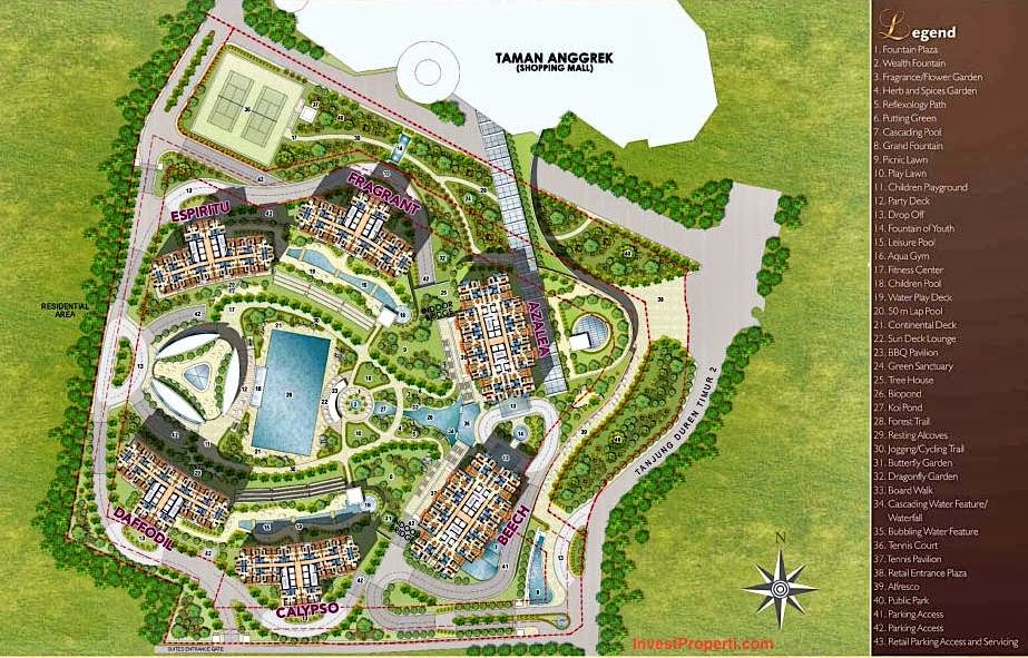 Site Plan Apartemen Taman Anggrek Residences Apartemen
