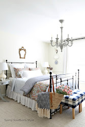 navy pink bedroom guest spring pretty around